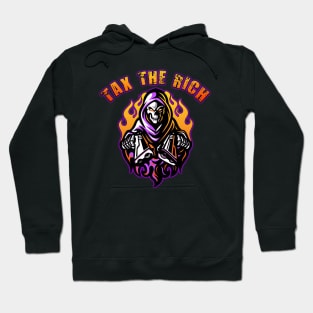 Tax The Rich Orange Purple Hoodie